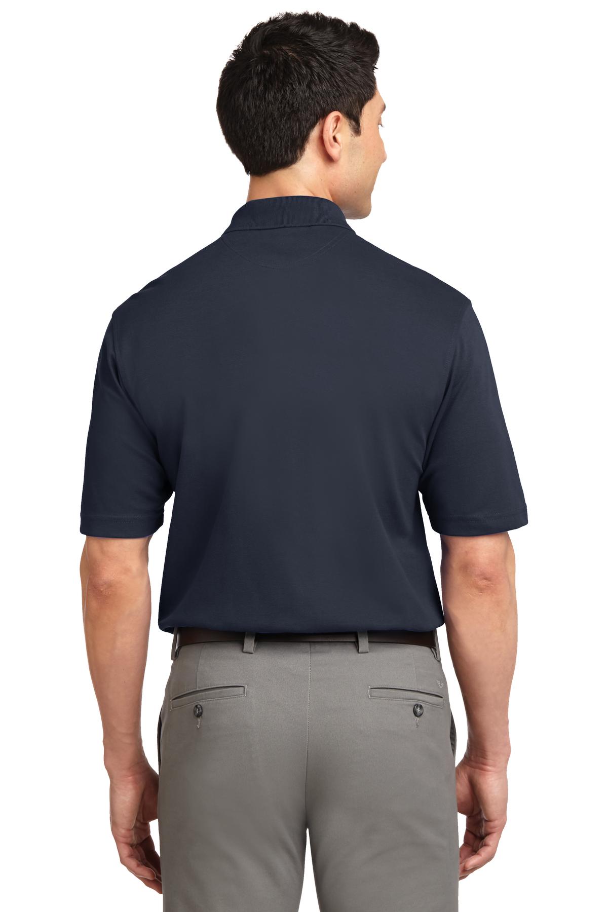 Classic Navy Port Authority Tall Rapid Dry Polo. TLK455 plain