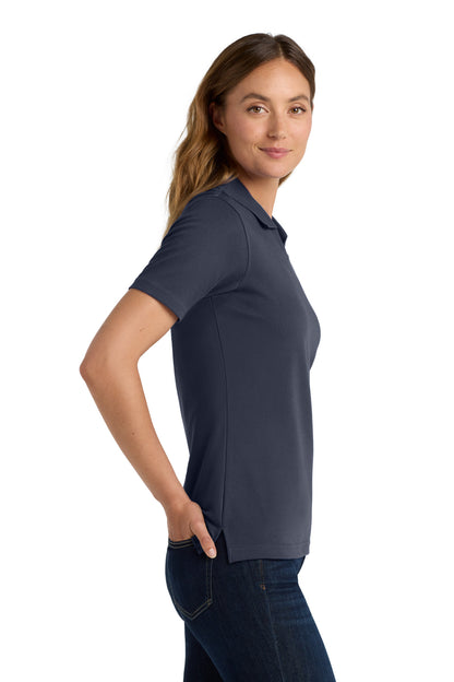 Classic Navy Port Authority Women's Rapid Dry Polo. L455 plain