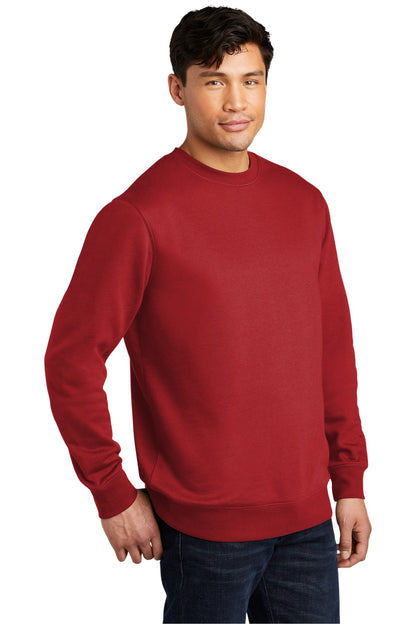 Classic Red District V.I.T. Fleece Crew DT6104 plain
