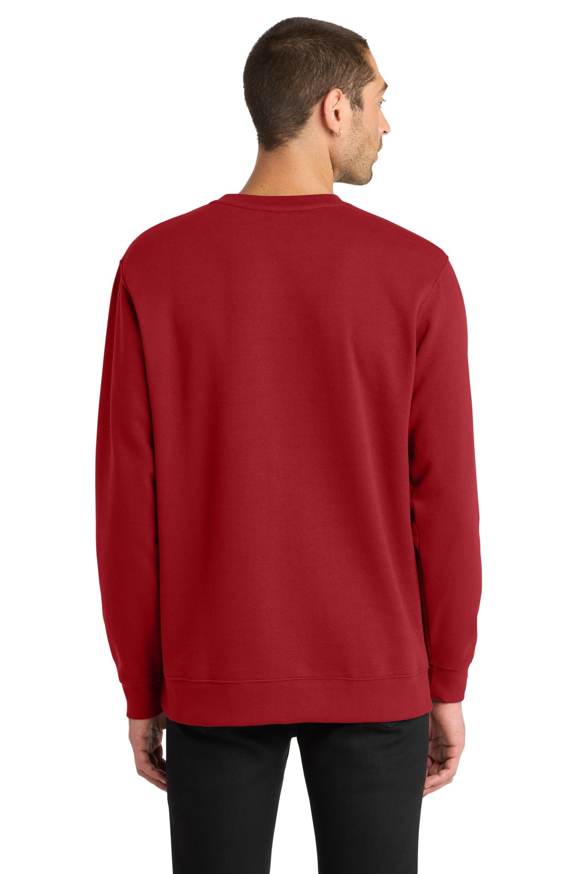 Classic Red District V.I.T. Fleece Crew DT6104 plain