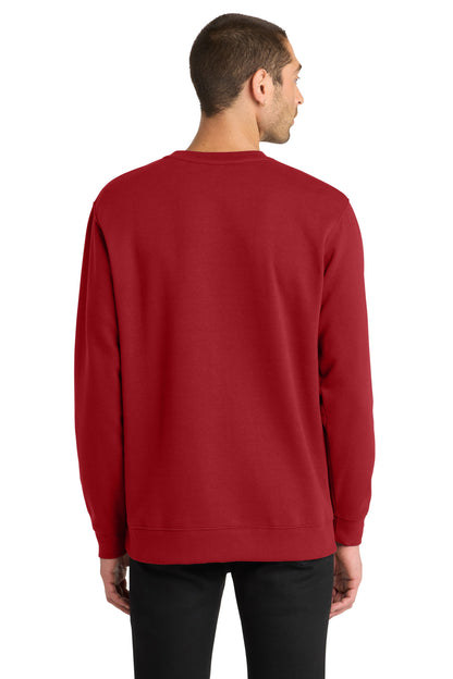 Classic Red District V.I.T. Fleece Crew DT6104 plain
