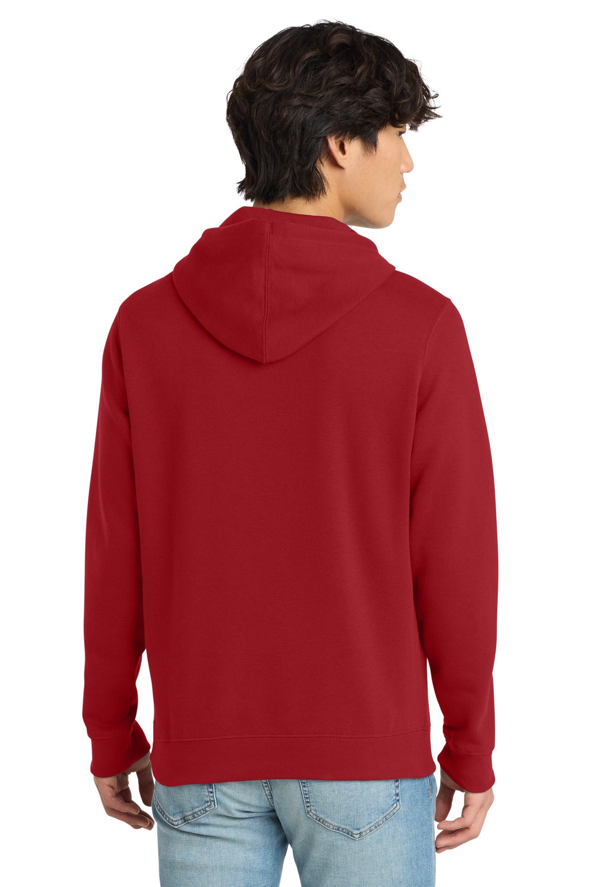 Classic Red District V.I.T. Fleece Hoodie DT6100 plain
