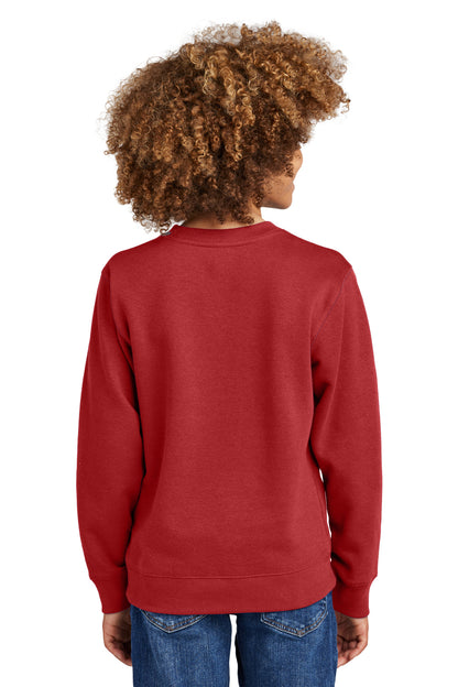 ClassicRed District Youth V.I.T. Fleece Crew DT6104Y plain