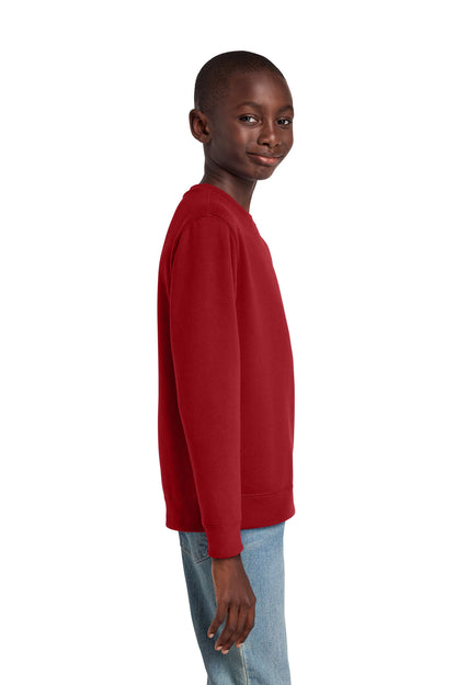 ClassicRed District Youth V.I.T. Fleece Crew DT6104Y plain