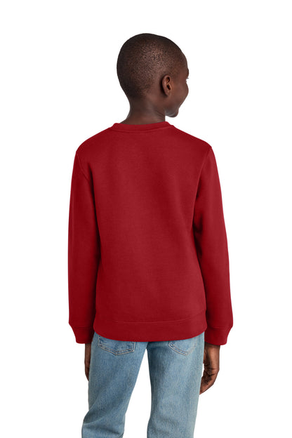 ClassicRed District Youth V.I.T. Fleece Crew DT6104Y plain