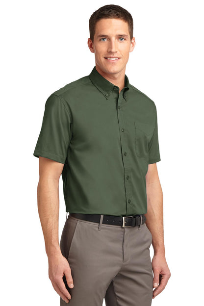 Clover Green Port Authority Short Sleeve Easy Care Shirt. S508 plain