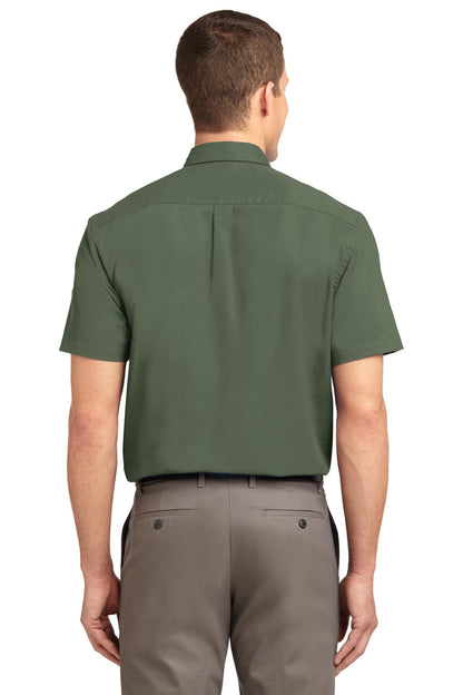 Clover Green Port Authority Short Sleeve Easy Care Shirt. S508 plain
