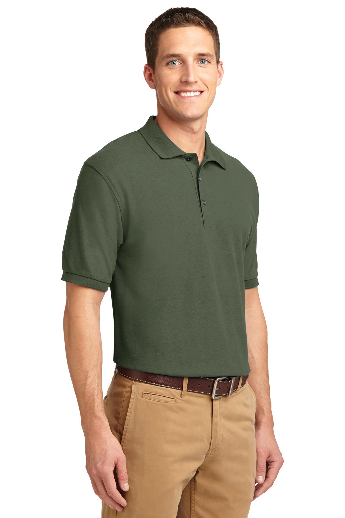 Clover Green Port Authority Silk Touch Polo K500 plain