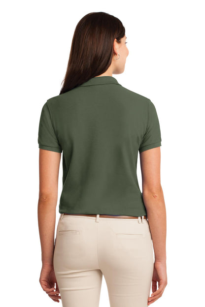 Clover Green Port Authority Women's Silk Touch Polo. L500 plain