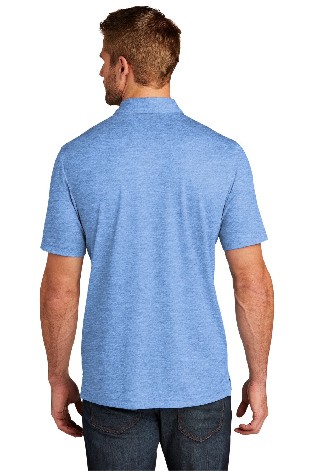 ClscBlHthr TravisMathew Oceanside Heather Polo. TM1MU412 plain