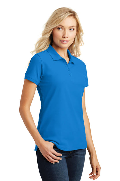 Coastal Blue Port Authority Women's Core Classic Pique Polo. L100 plain