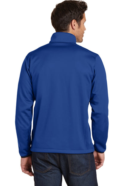Cobalt Blue Eddie Bauer Weather-Resist Soft Shell Jacket. EB538 plain