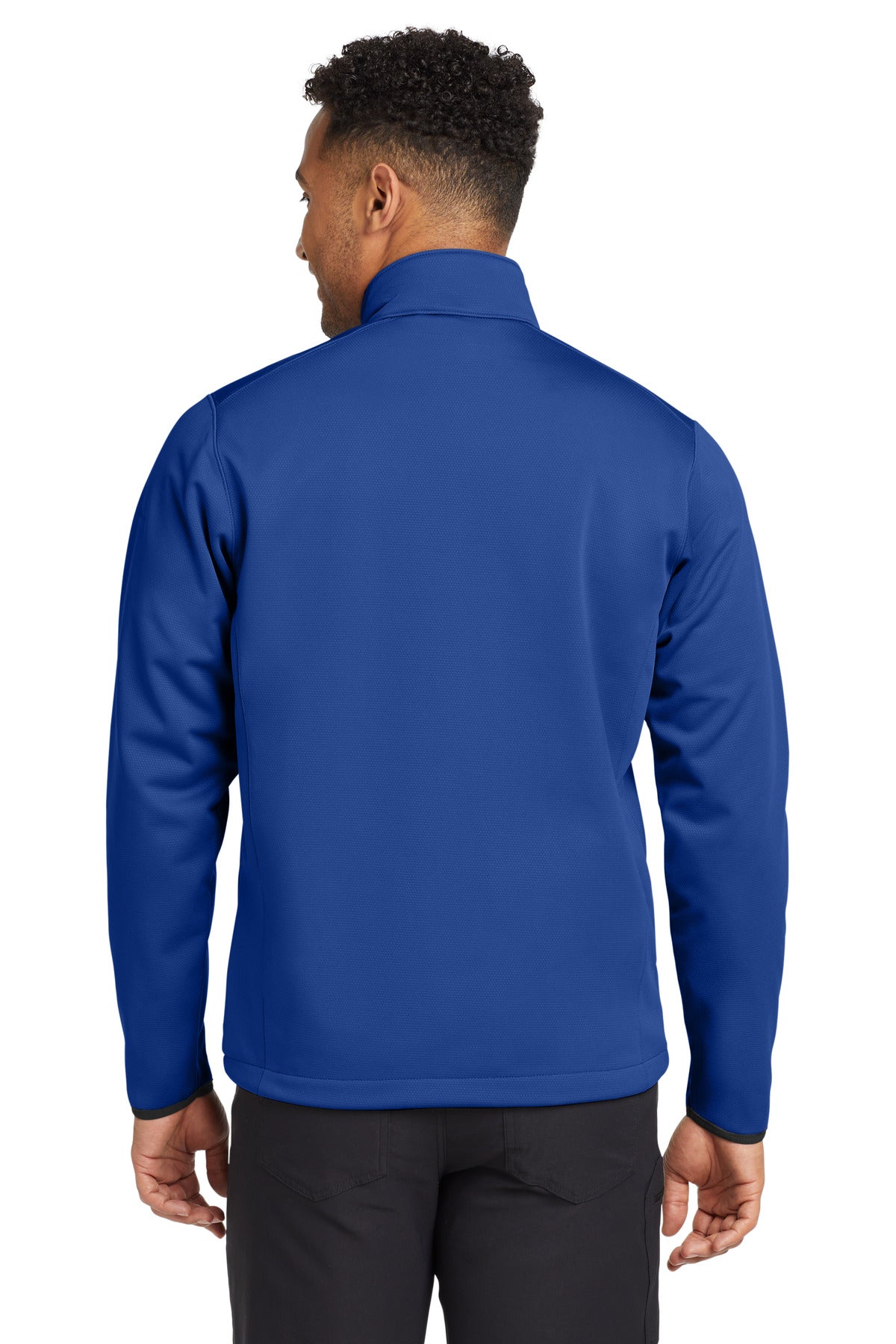 Cobalt Blue Eddie Bauer Weather-Resist Soft Shell Jacket. EB538 plain