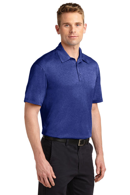 Cobalt Hthr Sport-Tek Heather Contender Polo. ST660 plain
