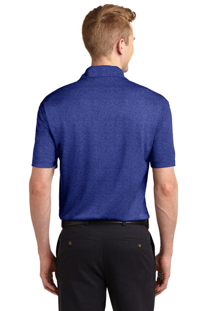 Cobalt Hthr Sport-Tek Heather Contender Polo. ST660 plain