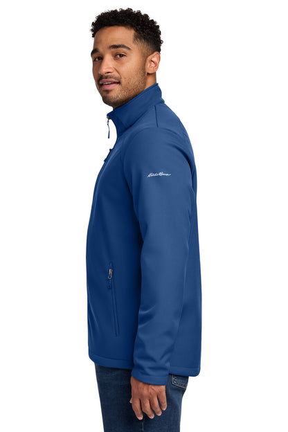 CobaltBl Eddie Bauer Stretch Soft Shell Jacket EB544 plain