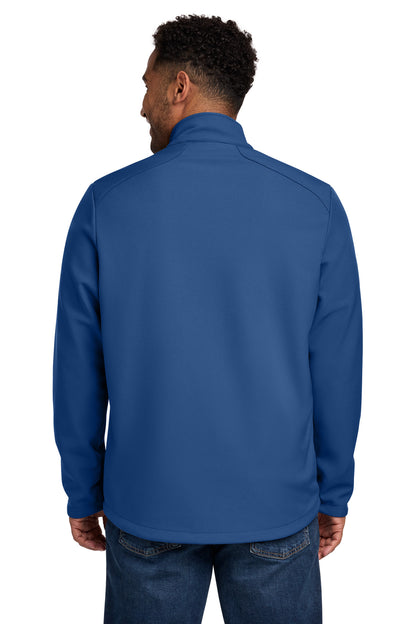 CobaltBl Eddie Bauer Stretch Soft Shell Jacket EB544 plain