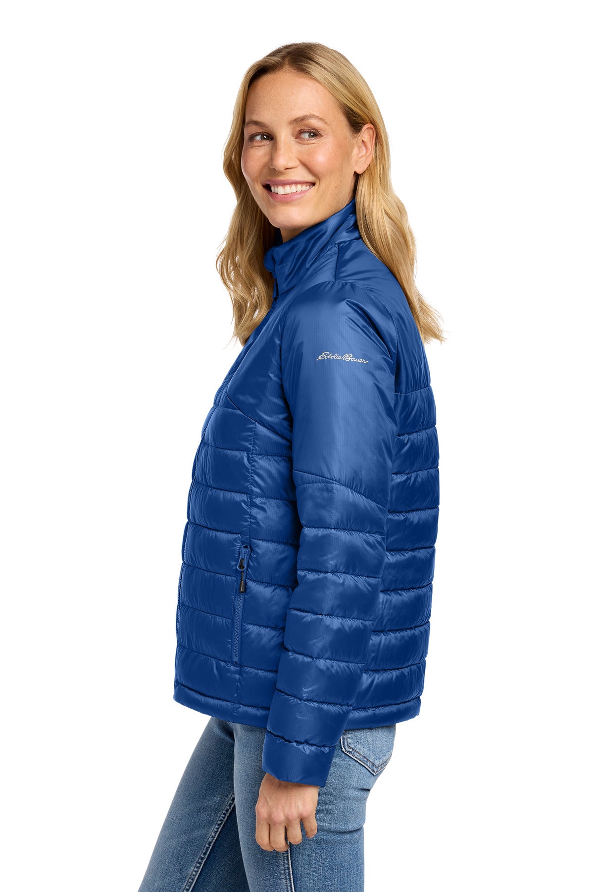 CobaltBl Eddie Bauer Women's Quilted Jacket EB511 plain