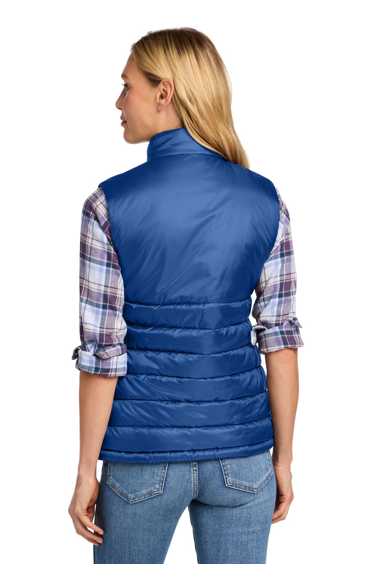 CobaltBl Eddie Bauer Women's Quilted Vest EB513 plain
