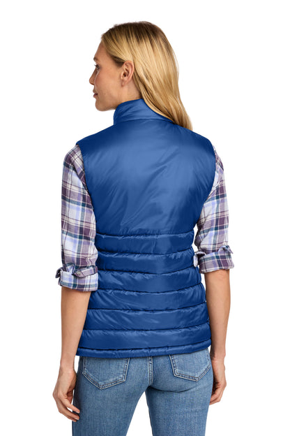 CobaltBl Eddie Bauer Women's Quilted Vest EB513 plain
