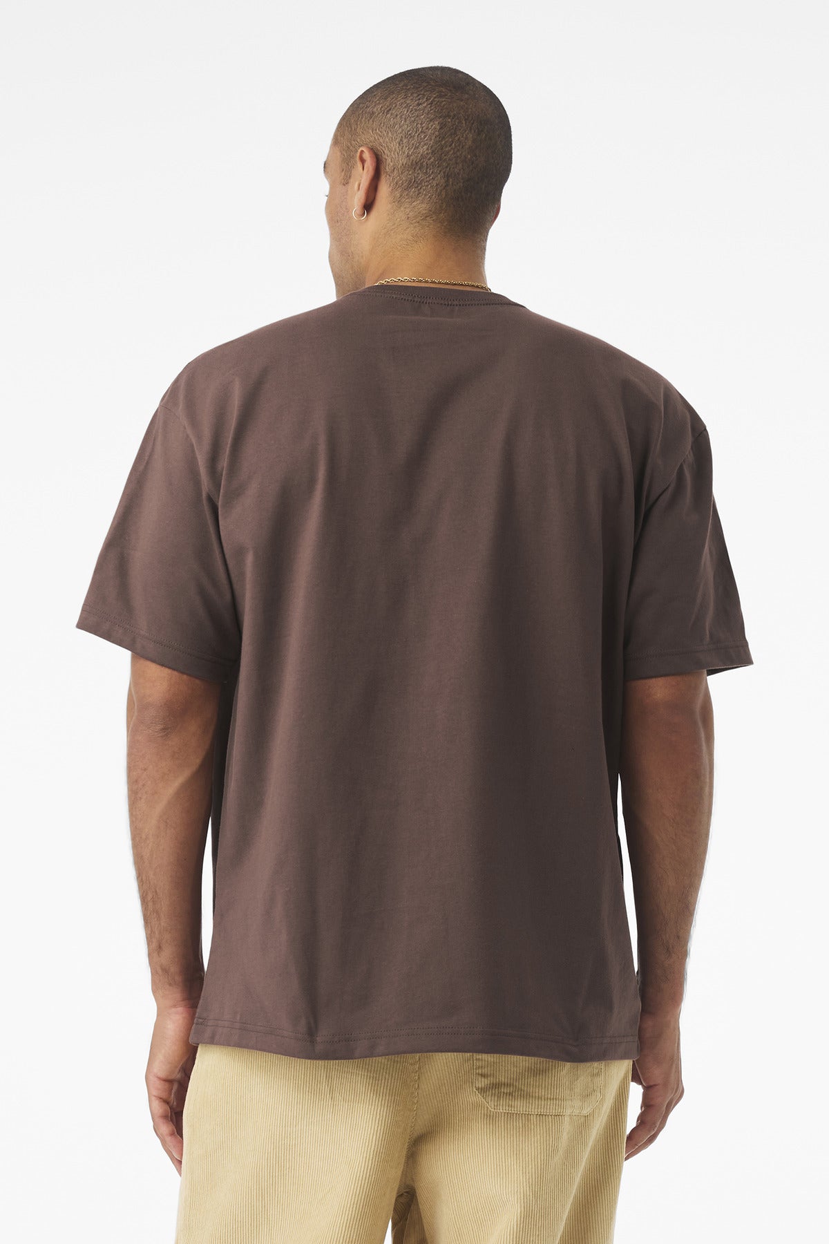 Cocoa BELLA+CANVAS Unisex 7.5-Ounce Heavyweight Tee BC4610 plain
