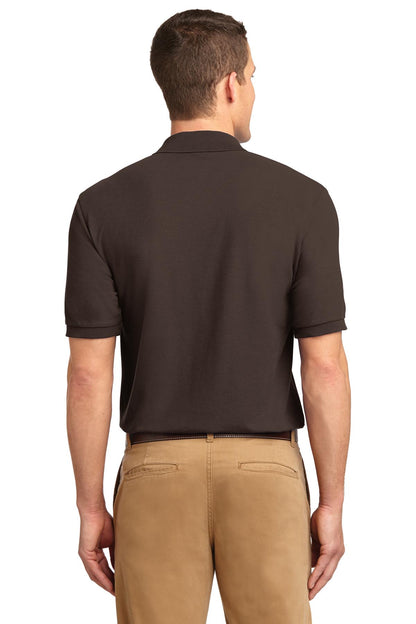 Coffee Bean Port Authority Extended Size Silk Touch Polo K500ES plain