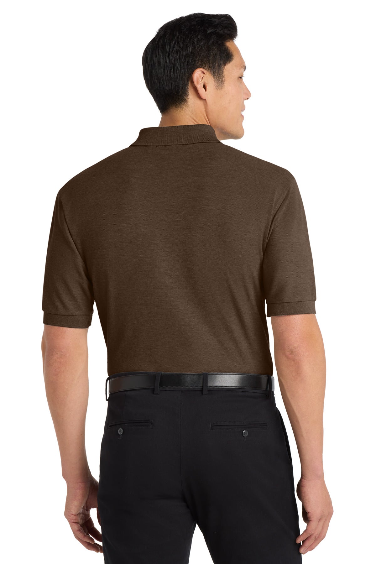Coffee Bean Port Authority Extended Size Silk Touch Polo K500ES plain