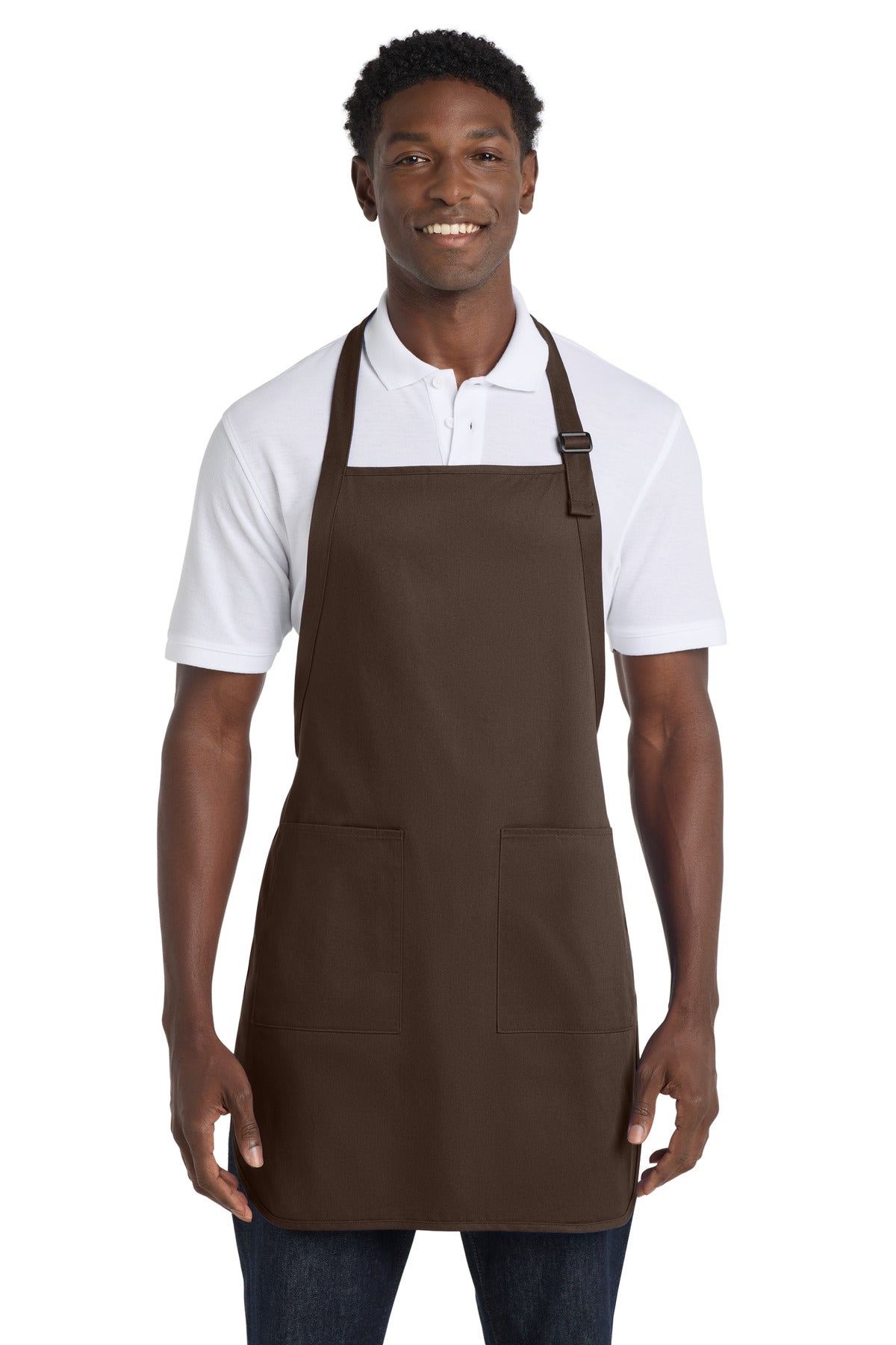 Coffee Bean Port Authority Full-Length Apron with Pockets. A500