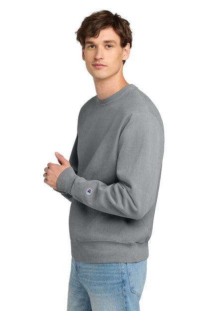 Concrete Champion Reverse Weave Garment-Dyed Crewneck Sweatshirt. GDS149 plain