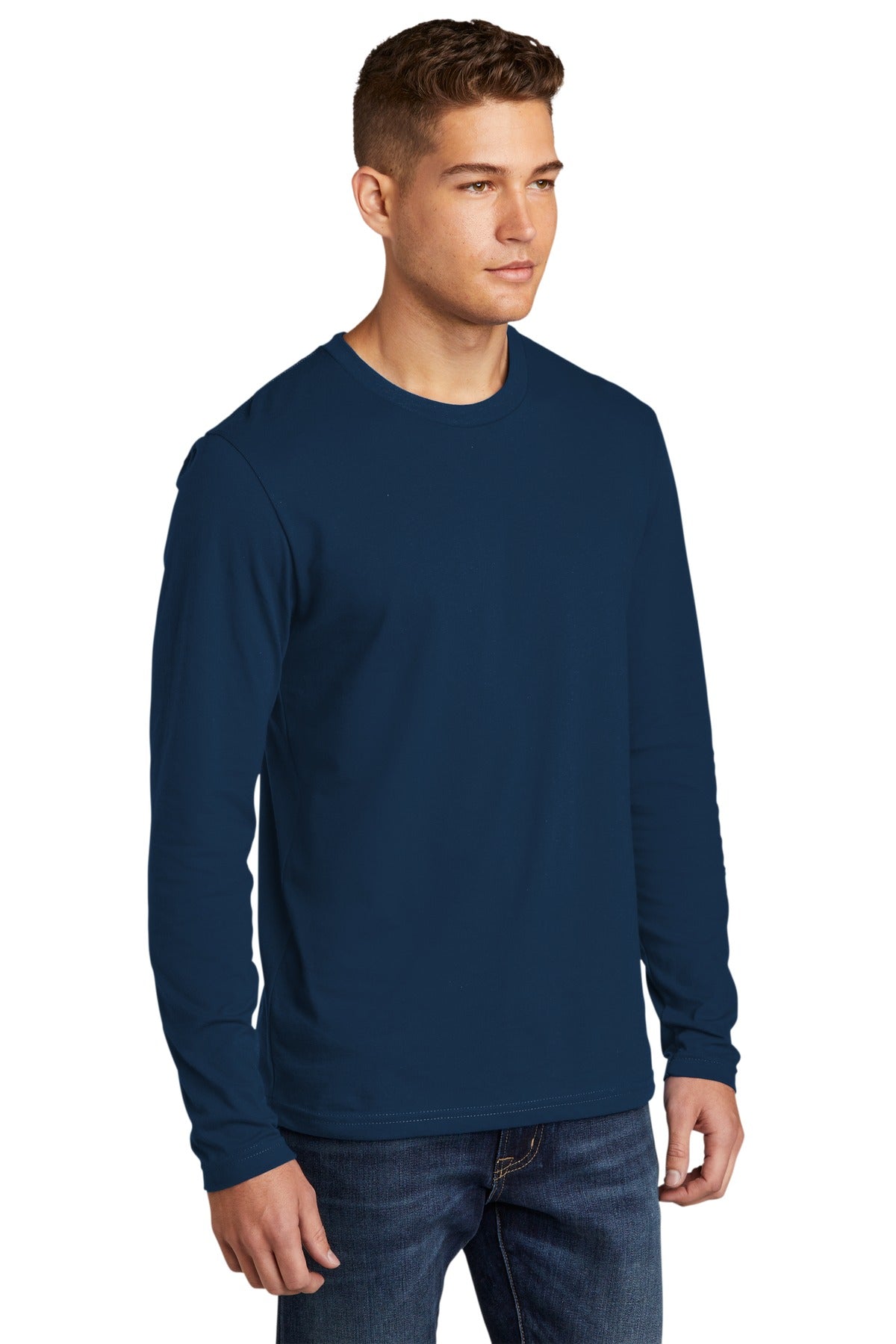 CooBlue Next Level Apparel Cotton Long Sleeve Tee. NL3601 plain