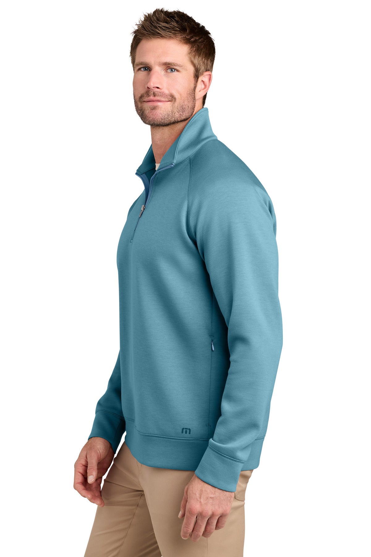 CopenBlue TravisMathew Momentum Shift 1/4-Zip TMA42408 plain