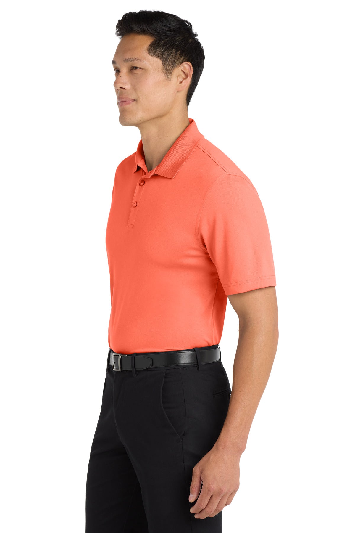 Coral Splash Port Authority Dry Zone UV Micro-Mesh Polo. K110 plain