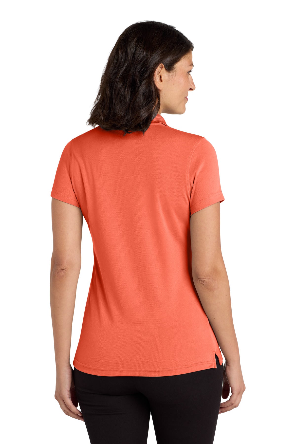 Coral Splash Port Authority Women's Dry Zone UV Micro-Mesh Polo. LK110 plain