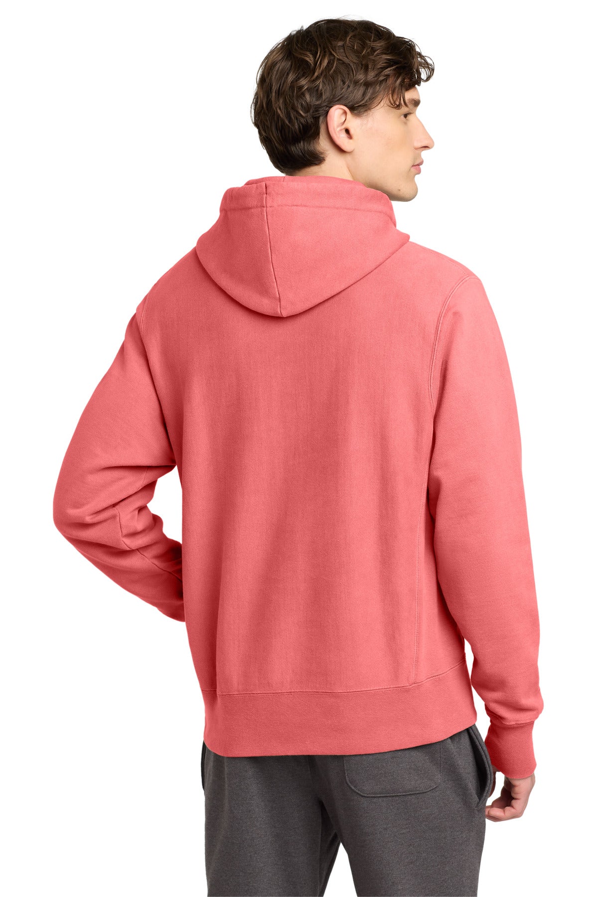 CoralCraze Champion Reverse Weave Garment-Dyed Hooded Sweatshirt. GDS101 plain