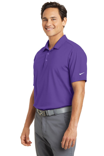 Court Purple Nike Dri-FIT Vertical Mesh Polo. 637167 plain