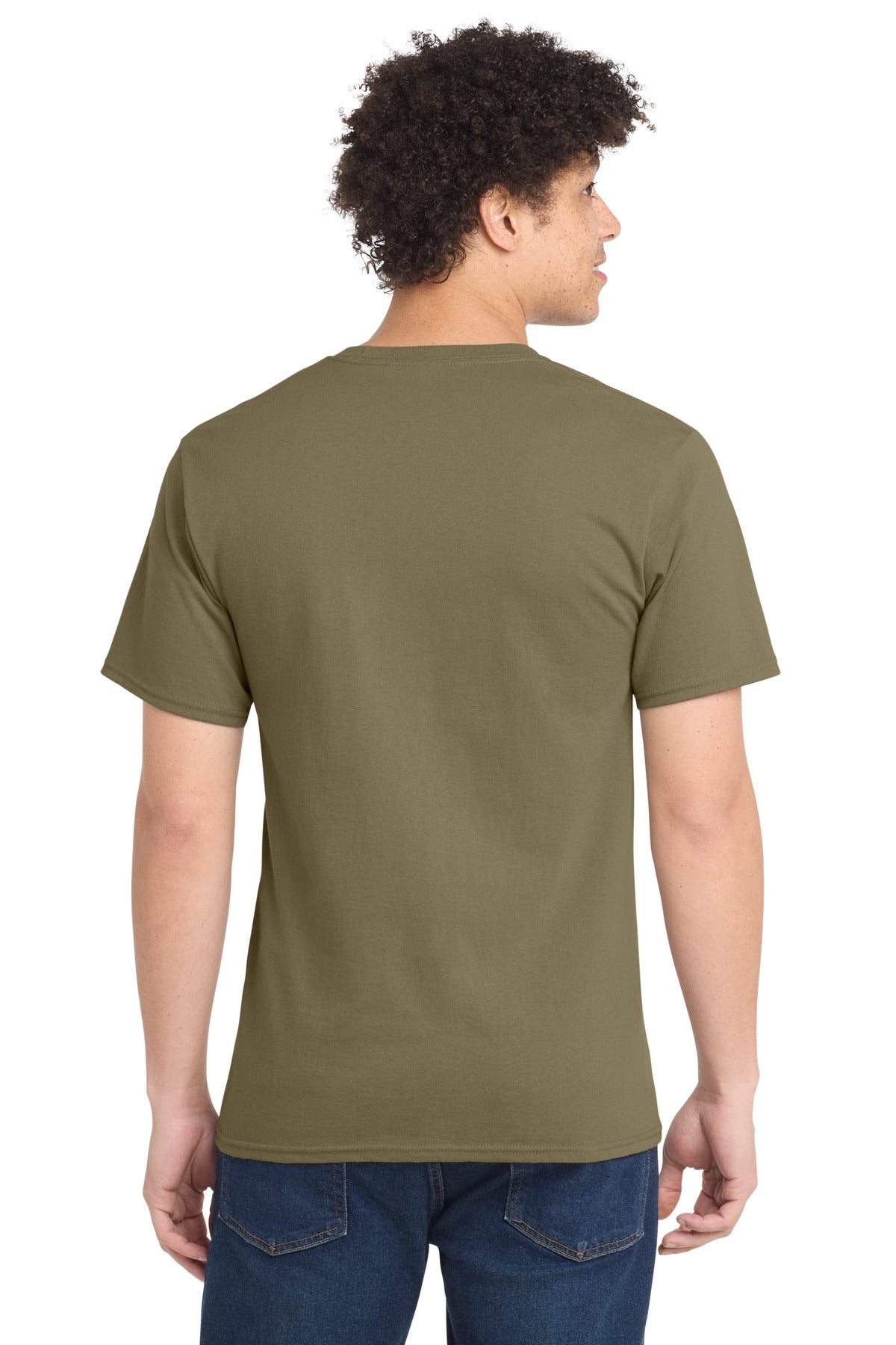 CoyoteBrn Port & Co Essential Tee. PC61 plain