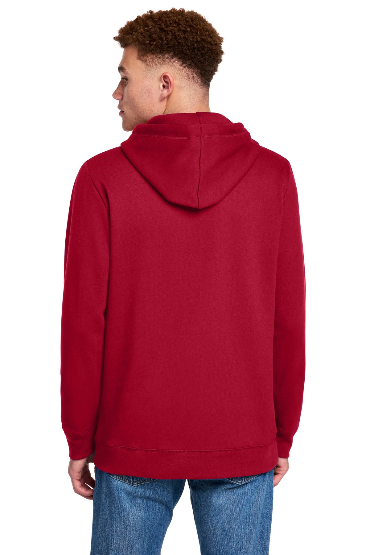 Crimson New Era Comeback Fleece Pullover Hoodie NEA550 plain