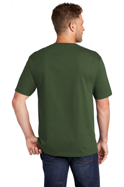Dark Green CornerStone Workwear Pocket Tee CS430 plain