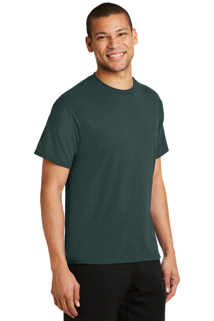 Dark Green Port & Co Performance Blend Tee. PC381 plain