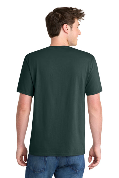 Dark Green Port & Co Performance Blend Tee. PC381 plain