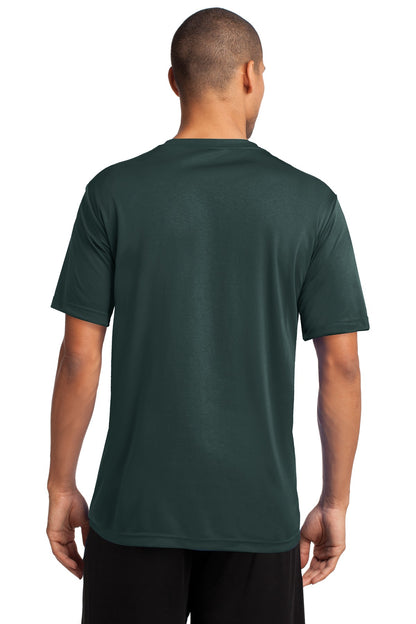 Dark Green Port & Co Performance Tee. PC380 plain
