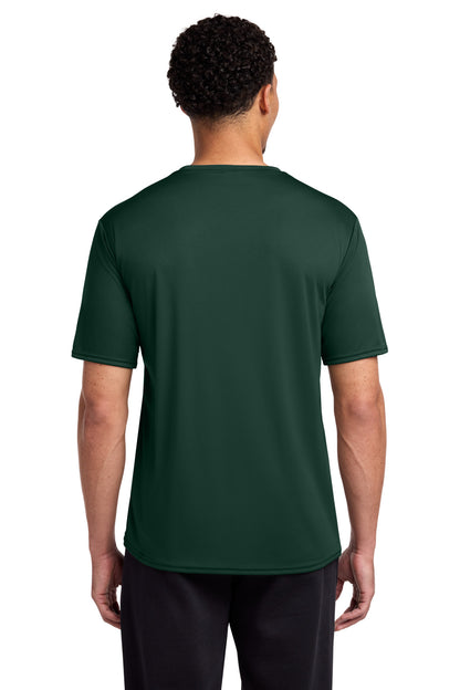 Dark Green Port & Co Performance Tee. PC380 plain