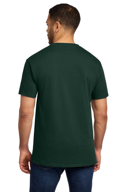 Dark Green Port & Co Tall Essential Pocket Tee. PC61PT plain