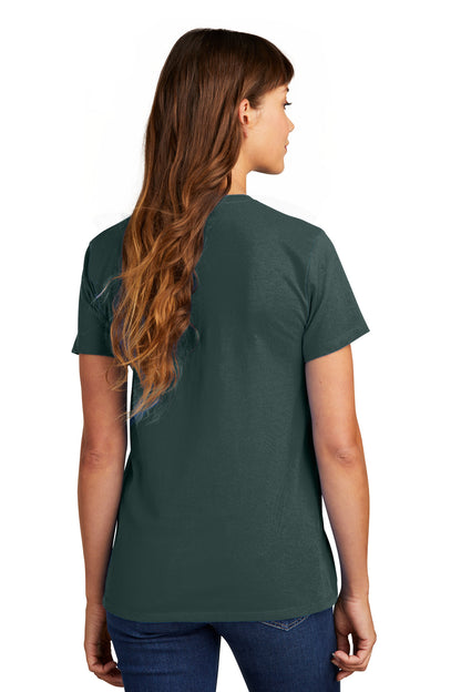 Dark Green Port & Co Women's Essential Tee. LPC61 plain