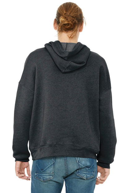 Dark Grey Ht BELLA+CANVAS Unisex Sponge Fleece Pullover DTM Hoodie. BC3729 plain