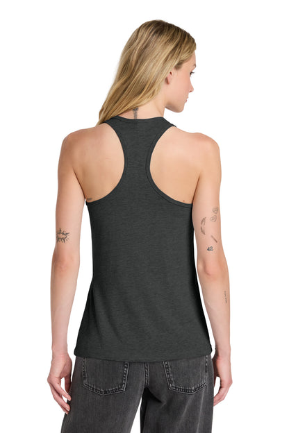 Dark Grey Ht BELLA+CANVAS Women's Jersey Racerback Tank. BC6008 plain