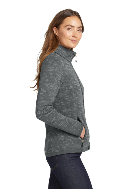 Dark Grey Hthr Eddie Bauer Women's Sweater Fleece Full-Zip. EB251 plain