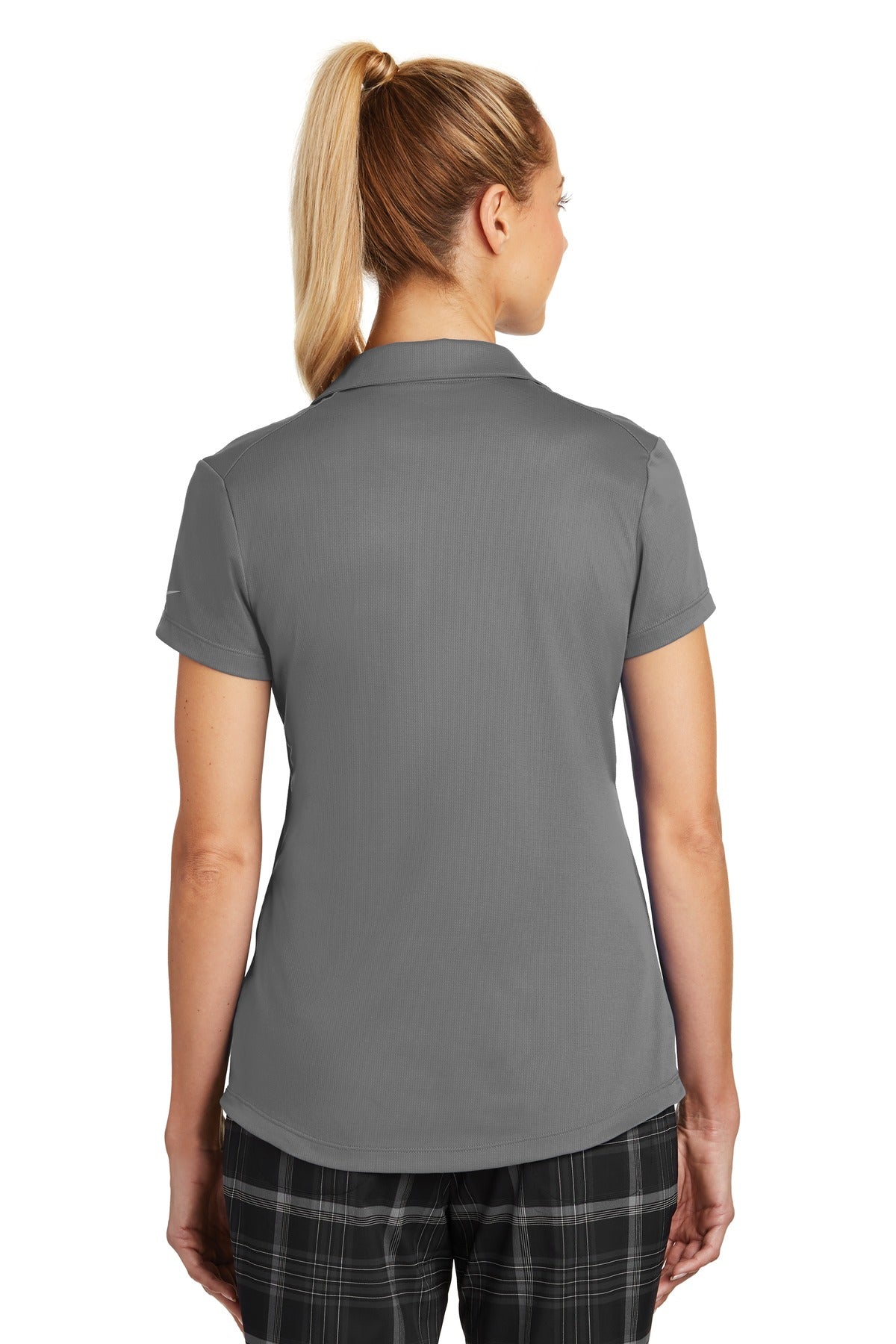 Dark Grey Nike Women's Dri-FIT Legacy Polo. 838957 plain