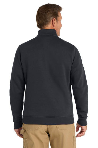 Dark Navy CornerStone 1/2-Zip Job Shirt. CS626 plain