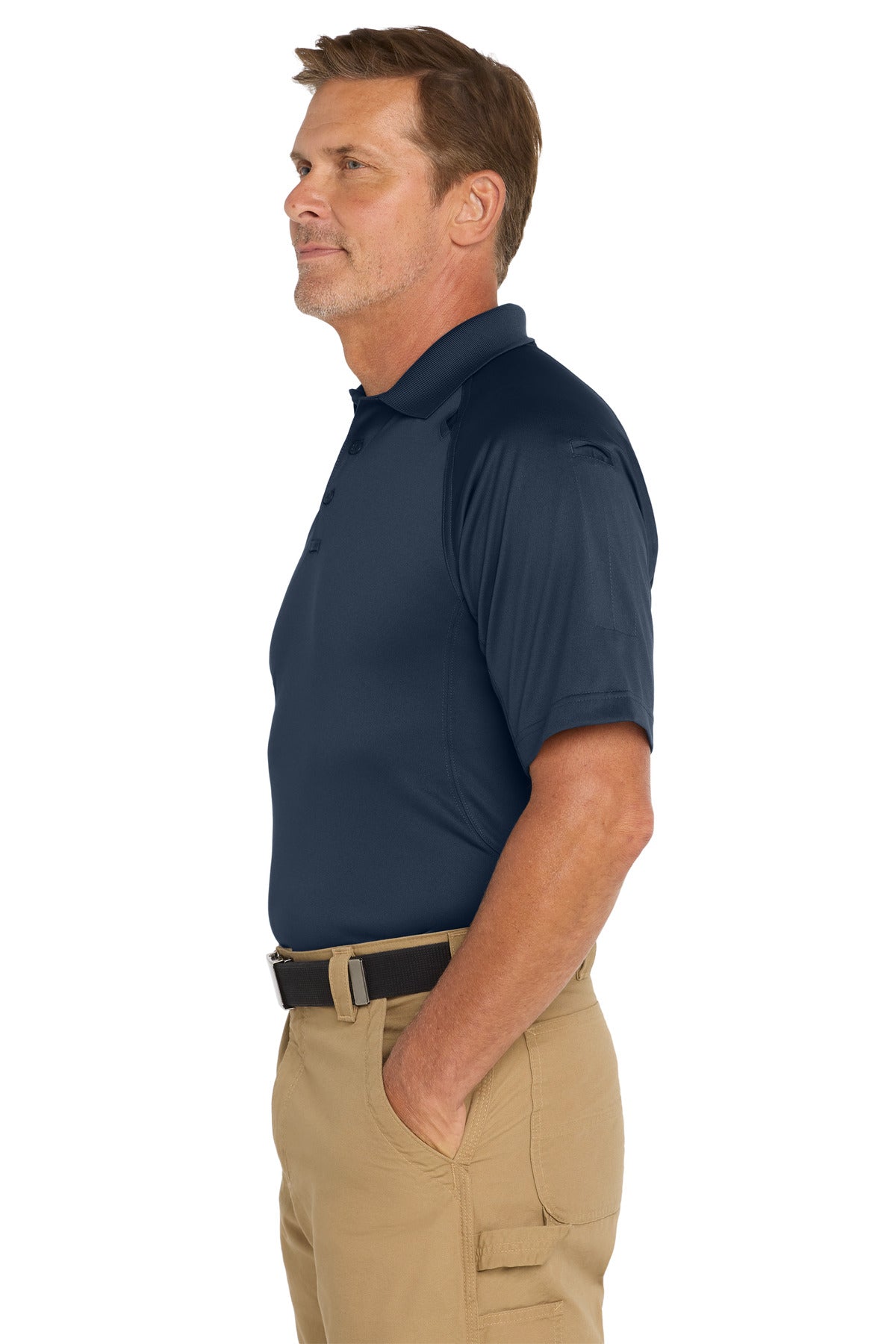 Dark Navy CornerStone - Select Snag-Proof Tactical Polo. CS410 plain